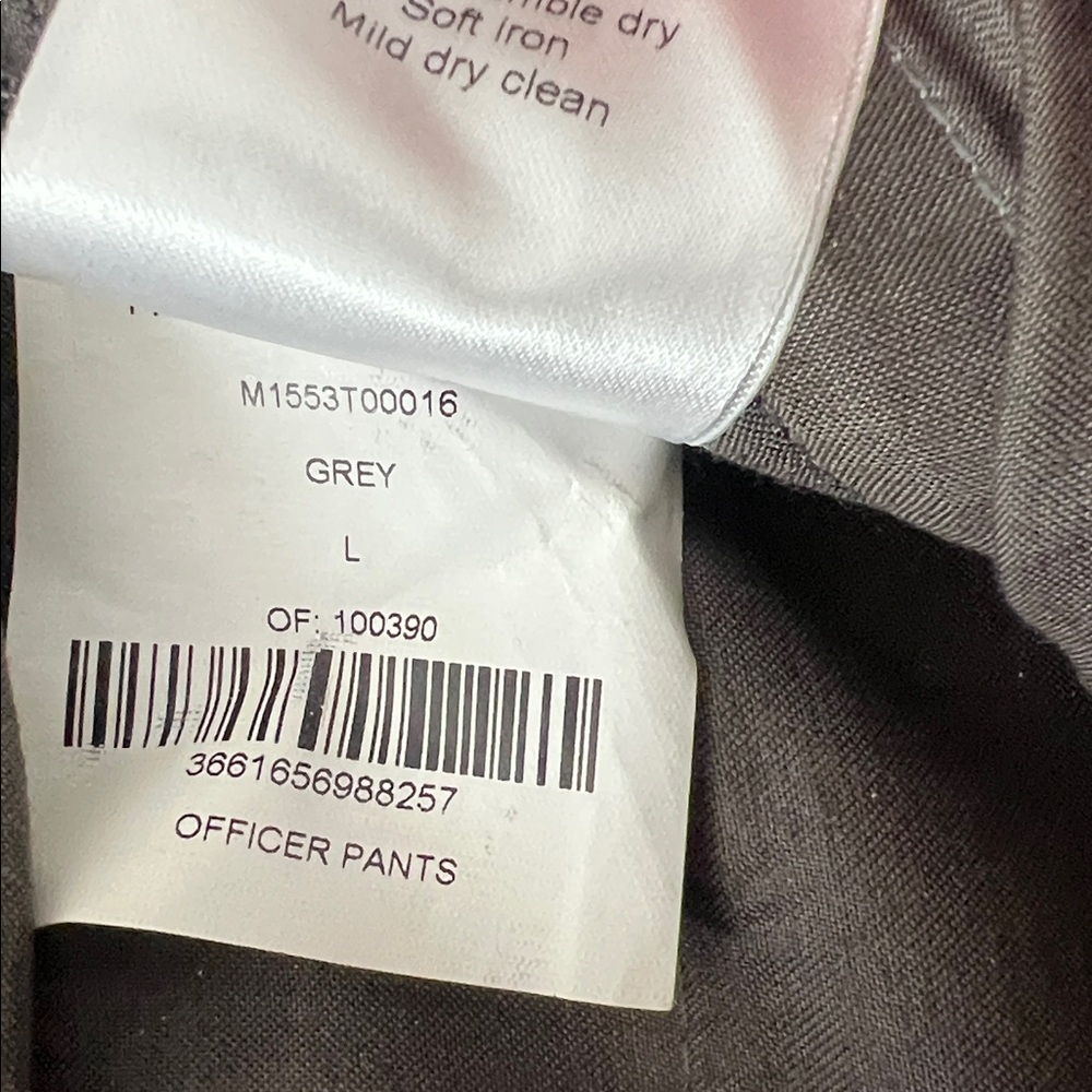 Fashion Connexion x Kappa Gray Plaid Wide-Leg Officer Pants Unisex - Picture 6 of 6